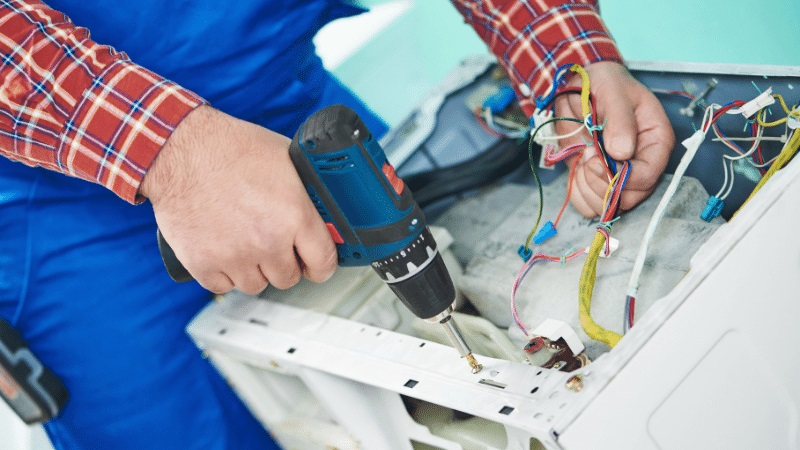 Şereflikoçhisar Carrier Carrier çamaşır makinesi kart tamiri – Su almama arızası orijinal parça ile giderildi. - Teknik servis örneği